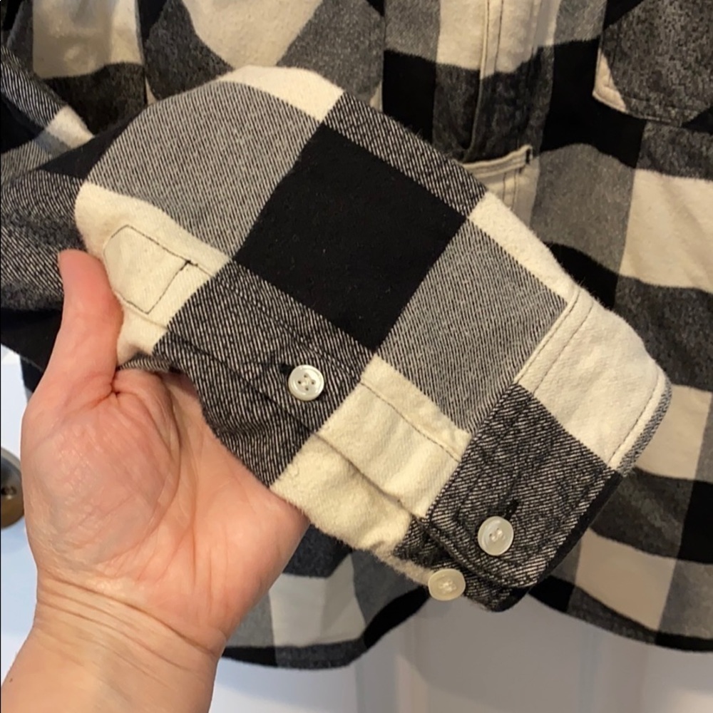 J Crew Buffalo Plaid 1/2 Zip Flannel Shirt EUC - Picture 8 of 16